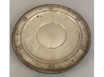 Sterling Silver Dish With Ornate Border