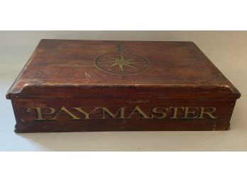 19th Century Paymaster Box With Painted Star