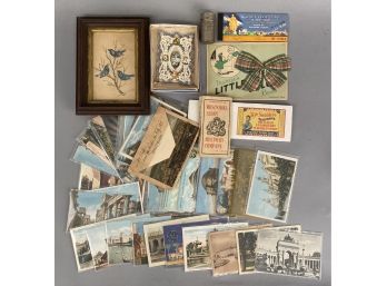 Lot Of Ephemera Including Worlds Fair, Advertising And Post Cards