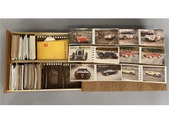 Box Filled With Vintage Car Photos Racing, Restorations, People, Projects