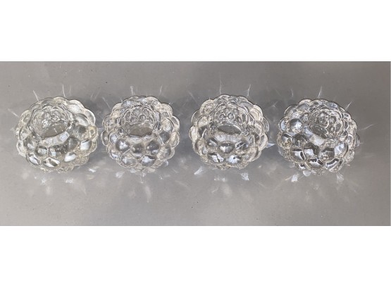 Set Of 4 Orrefors  Candle Holders