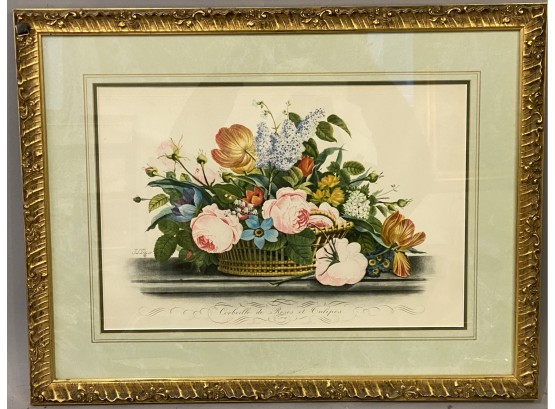 Basket Of Flowers J. L. Prevost  Framed Print 2 Of 3