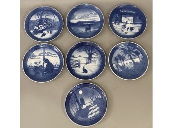 6 Vintage Royal Copenhagen Animal Plates