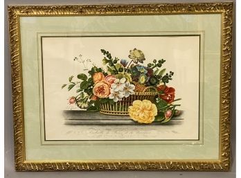 Basket Of Flowers J. L. Prevost  Framed Print One Of Three