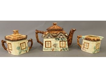 Vintage Tea Pot, Creamer And Sugar Keele St Pottery Company,