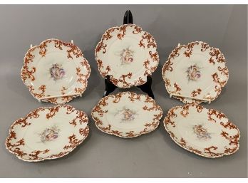Set Of 6 8 Luncheon Plates W Cupids