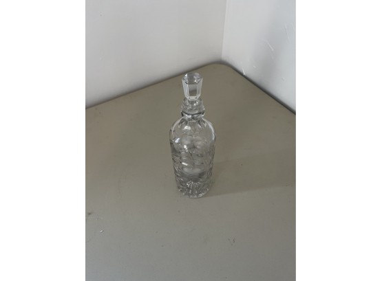 Vintage MCM Bottle WitVintage MCM Bottle With Stopper Cut Glass