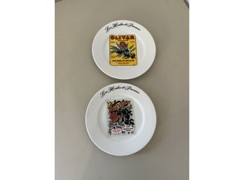 Pair OfPair Of French Kiss That Frog Plates