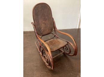 Antique J & J Kohn Bentwood Rocking Chair. SG
