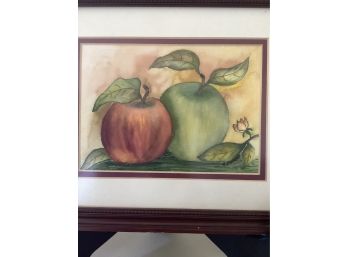 Small Watercolor Of Apples