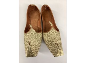 Embroidered Leather Arabian Alladin Shoes