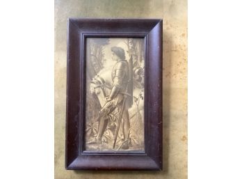 Antique Framed Sir Galahad Picture. George Frederick Watts. SG