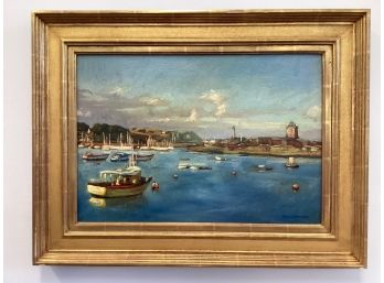 Kevin Christman French Bay Oil Painting. SG