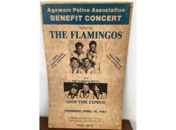 Concert Poster, The Flamingos. SG