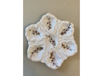 Textured Floral Shape And Motif Indentations Pottery Piece
