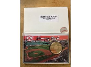 Boston Red Sox Fenway Park Gold Coin. SG