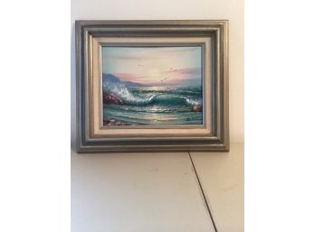 Vintage Framed Ocean