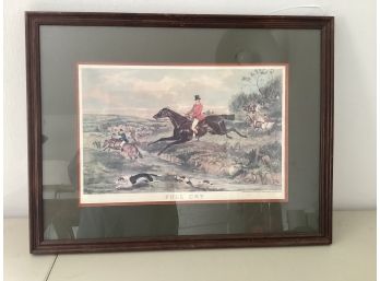 Frame 25 1/2 By 19 1/2 Inside Matte 17 English Hunting Print