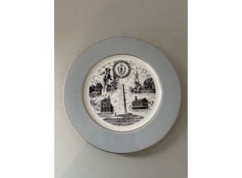 Massachusetts PlateMassachusetts Plate With Daniel Webster Entry On Back