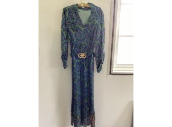 Vintage Psychedelic Maxi Dress. SG