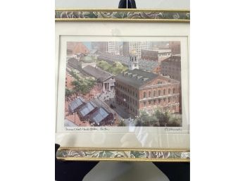 Painting Of Faneuil Hall Marketplace, Boston