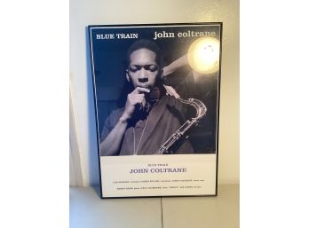 John Coltrane Blue Train Promo Poster Mounted And Framed