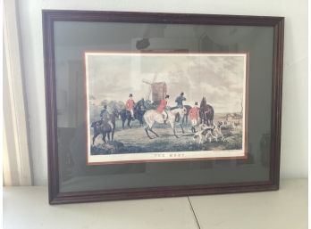 25 By 19 1/2 Frame 17 Inside Matte The Meet English Hunting Print