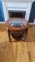 Wood And Glass End Table (2 Of 2)