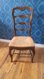 Wood And Wicker Chair