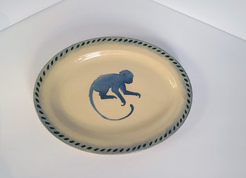 Hand Painted Monkey Dish