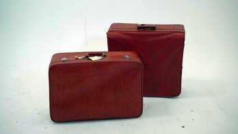 Vintage Red Suitcases