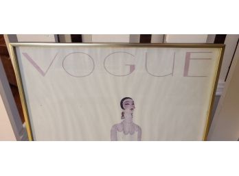 Large Vogue Print Glass Frame