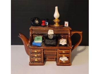 Swineside Teapottery Writers Desk Teapot