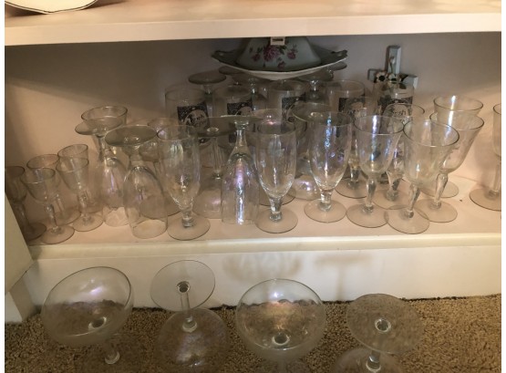 Shelf Of Glasses (bottom Shelf)
