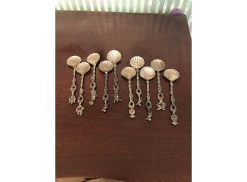 10 Italy Seashell Spoons