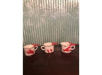 3 Lobster Butter Dishes (6 Pcs)