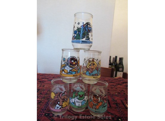 Six Welchs Jelly Jim Henson Muppets In Space Jars 1998
