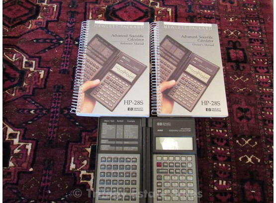 Hewlett Packard HP-28s Advanced Scientific Calculator W/ Manuals