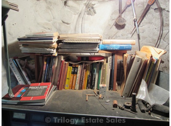 Huge Lot Of Wood Working Books And Magazines