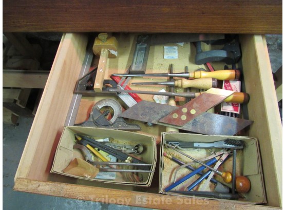 Wood Working Tools Contents Of Drawer