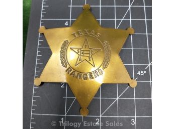 Texas Ranger Vintage Six Point Badge