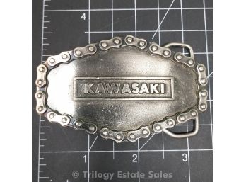 Kawasaki Chain Belt Buckle 1976 Great American Buckle