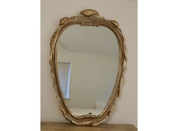 Carved Gold Gilt Gesso  Mirror