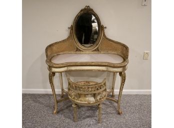 French Country Provincial Vanity & Stool