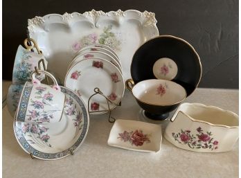 Petite China Cups & Saucers And Other Decorative Pieces D 12