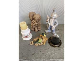 Assorted Figurines: Clown, Precious Moments Etc. Lr50