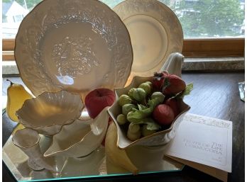 Lenox Collection: Wedding Plate, Cornucopias, Plate, Bowl D 7