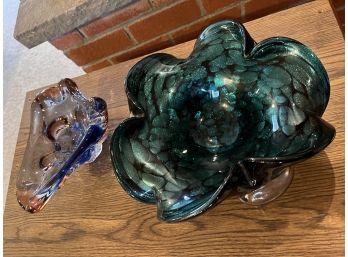 Two Art Glass Bowls B70