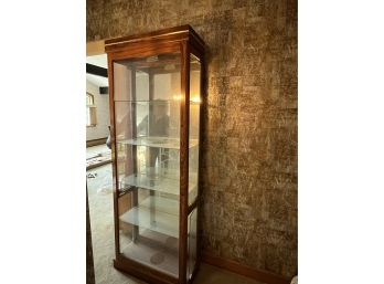 Oak Glass Curio With Five Shelves Bal