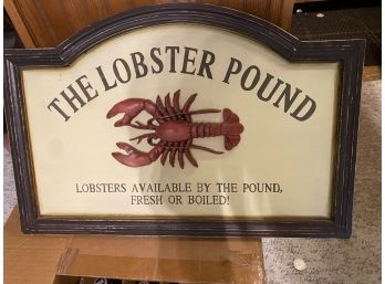 The Lobster Pound Wooden Sign B51